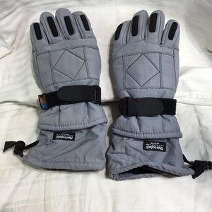Thinsolate Aqua E4 gloves, Medium, palm grip, knuckle cushions, snow sleeve